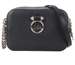 Crossbody, Leather, Black, B, DB, 3*